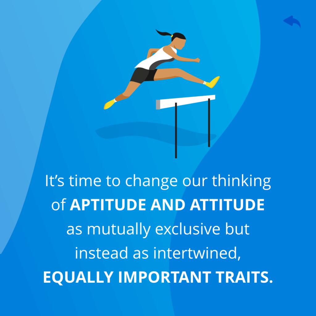 Aptitude and Attitude should be equal